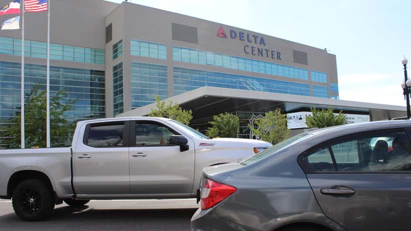 Delta Center arena in downtown Salt Lake City
