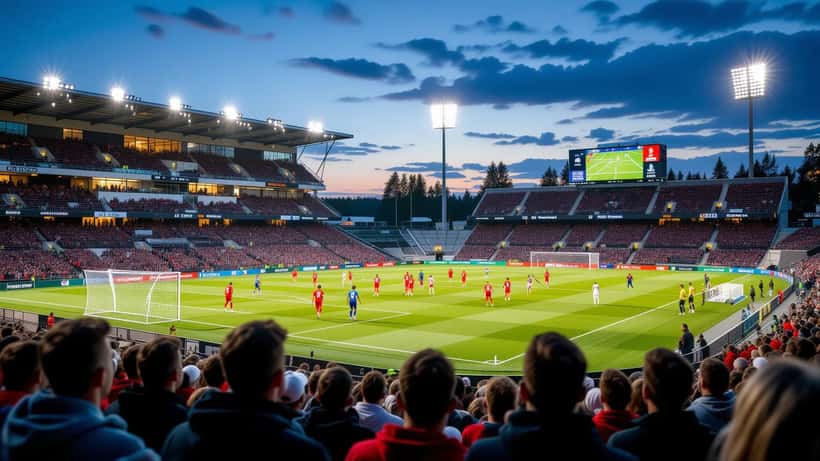 Ykkösliigan ottelu KTP:n ja Hakan välillä Kotkassa kesäkuussa 2026