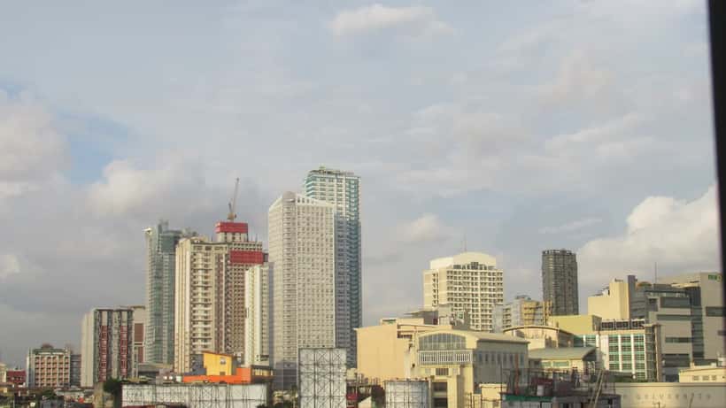 Manila skyline with modern skyscrapers and cityscape