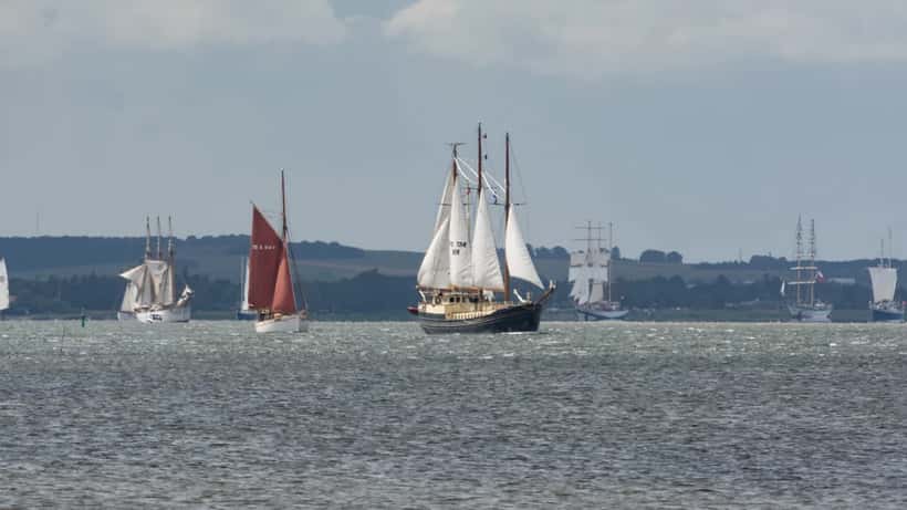 Seilskuter fra The Tall Ships Races ligger til kai i Aalborg havn