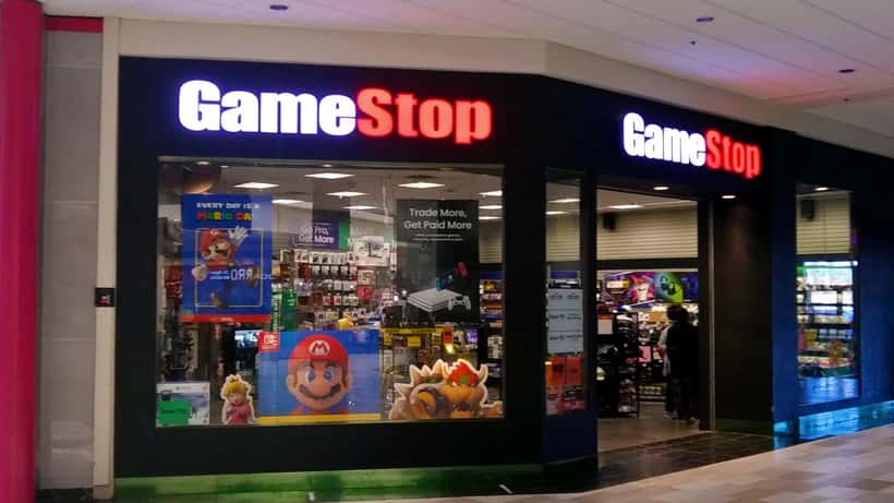 GameStop winkel in een Amerikaans winkelcentrum Albany New York