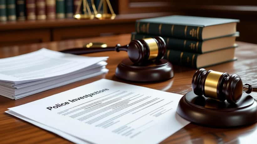 Autoridades da Polícia Federal durante operação oficial no Brasil