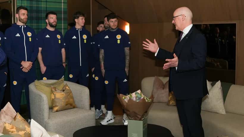Det skotske landslaget i fotball møter Skottlands statsminister under VM 2026-forberedelsene