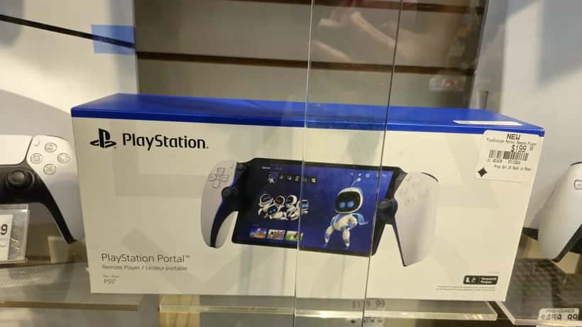 PlayStation Portal device shown in its original retail box