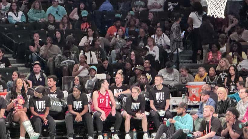 Joueuses WNBA militant pour l'égalité et le vote