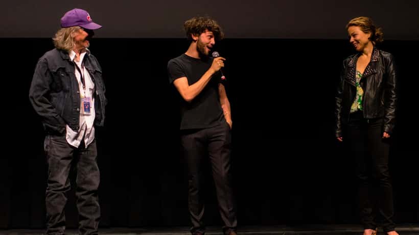 Suzanne Clément and director Xavier Dolan at the Laurence Anyways premiere, Quebec cinema