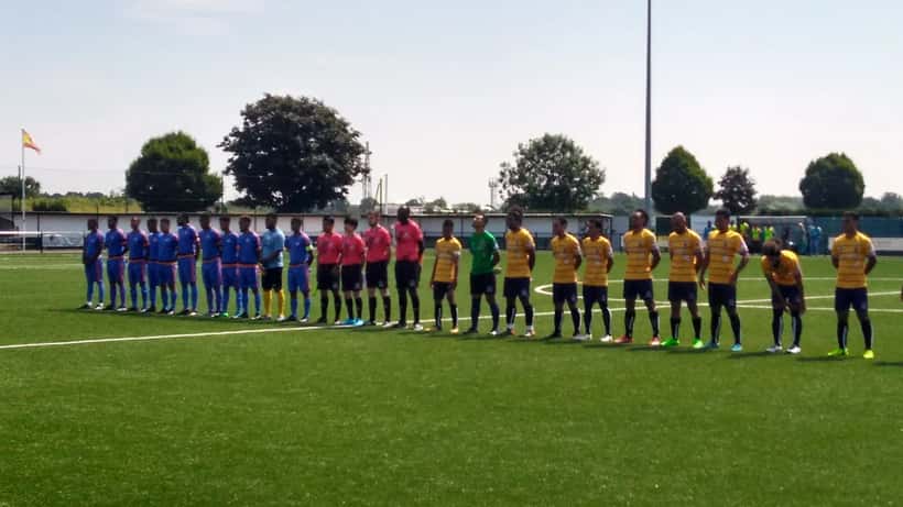 Luftaufnahme der Tuvalu-Inseln im Pazifik, Juni 2018