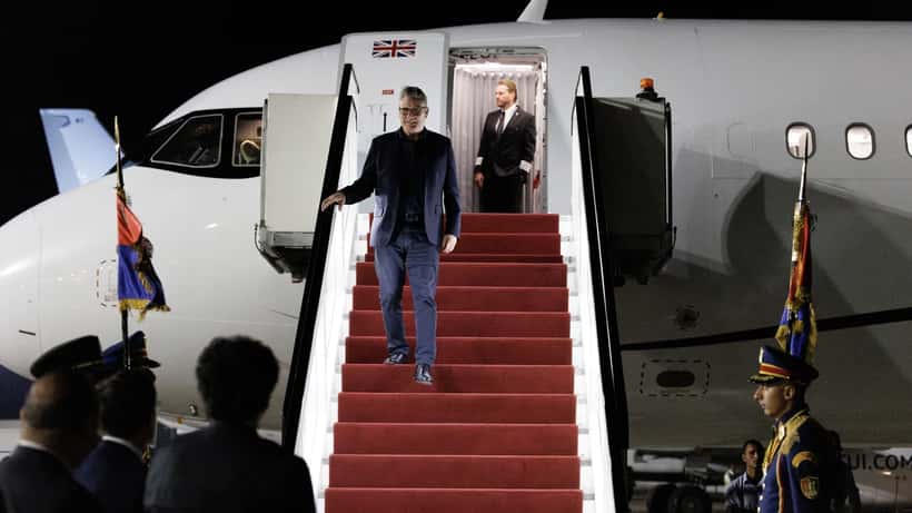 Premierminister Keir Starmer ankommer til officielt møde