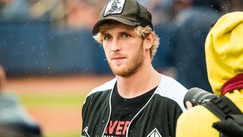Logan Paul content creator and WWE wrestler at public event