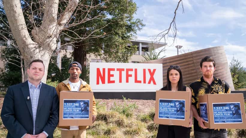 Netflix-logo ja tietoturvahuijausvaroitus tietokonenäytöllä