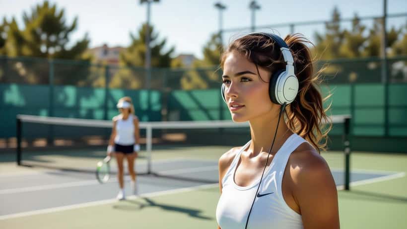 Naomi Osaka walking onto a tennis court in 2026, symbolising mental health and expert support