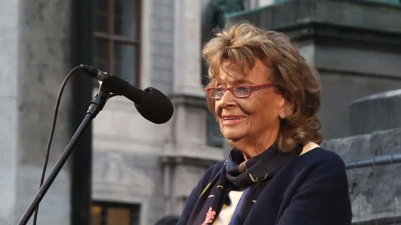 Charlotte Knobloch bei Solidaritätskundgebung für Israel in München