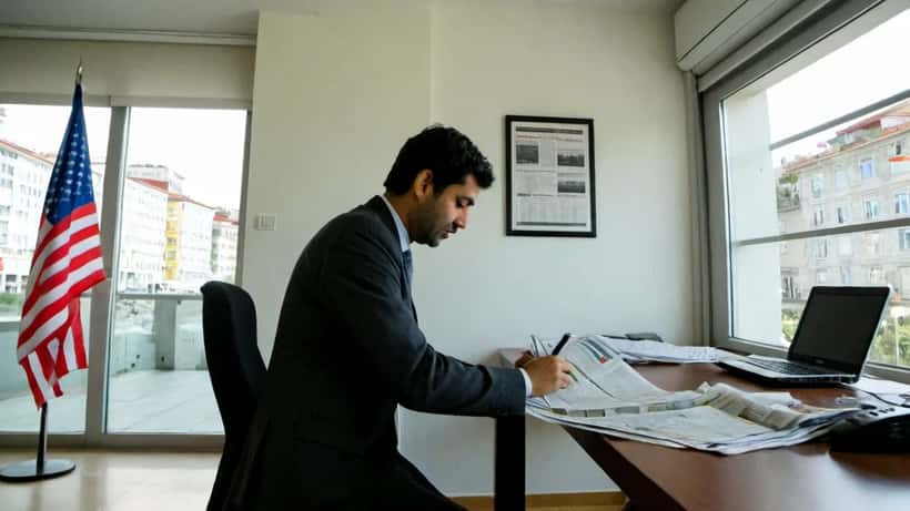 Consultor financeiro português a analisar impacto das decisões da Casa Branca nos negócios