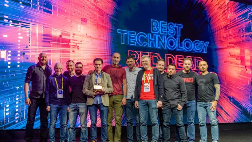 Rockstar Games Team bei einer Gaming-Preisverleihung — GTA-Entwickler im Fokus nach Cyberangriff