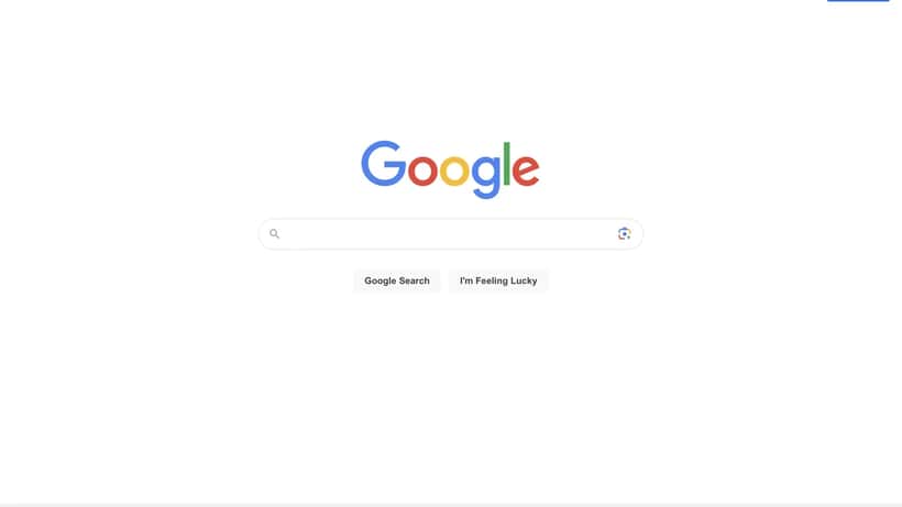 Google search homepage interface showing the search bar and Google logo