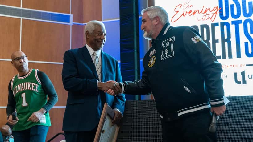 NBA All-Star Game 2024 in Indiana met basketbalspelers op de court