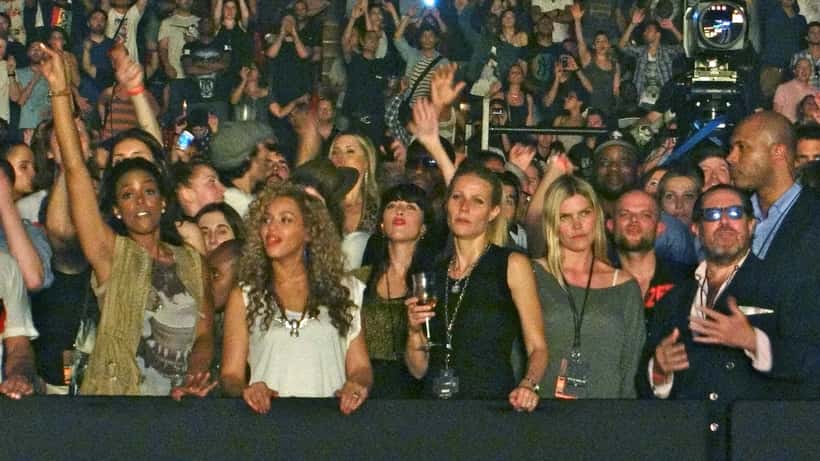 Gwyneth Paltrow at a public event, founder of the Goop wellness brand and Goop Kitchen