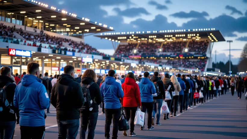 Stade Pierre-Mauroy de Lille lors d'un match de football