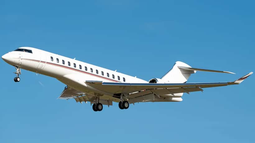 A private executive jet aircraft representing the Zenith Aviation charter service that collapsed into administration