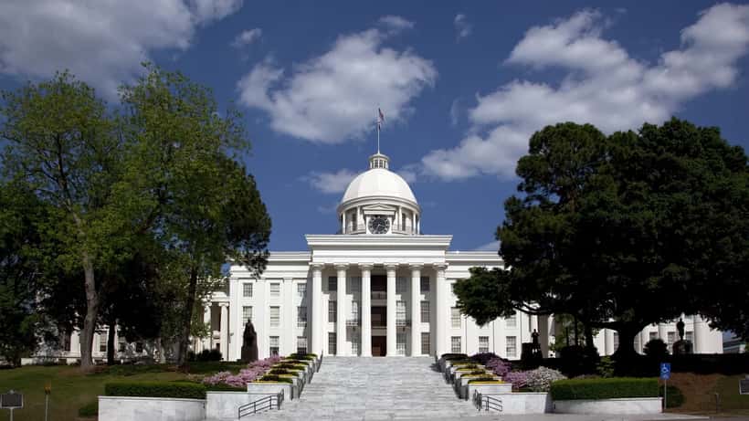 Capitolio del Estado de Alabama en Montgomery, sede de la legislatura estatal