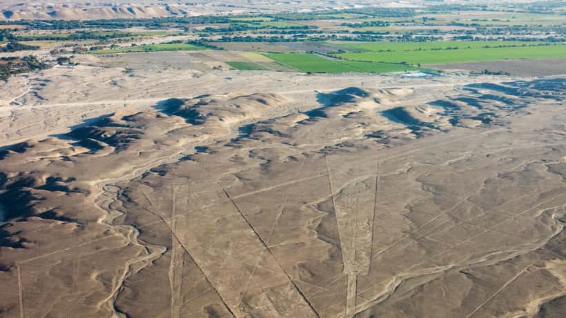 Vue aérienne des lignes de Nazca au Pérou, site de la catastrophe aérienne du 1er août 2026