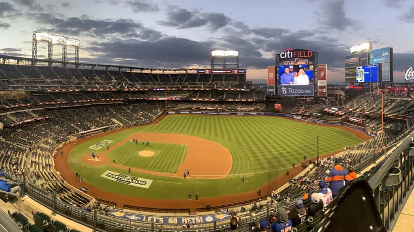 Citi Field, estadio de los Mets de Nueva York, antes de un partido de postemporada