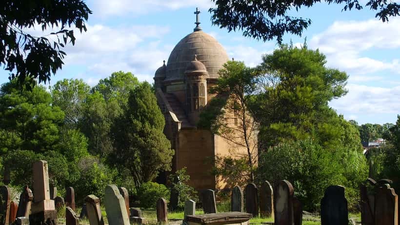 Rookwood Cemetery Frazer Mausoleum, Lidcombe NSW — the southern hemisphere's largest cemetery near the proposed Carnarvon Golf Course site