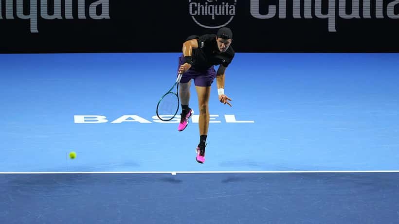 Jakub Mensik tennis player at ATP Basel 2025