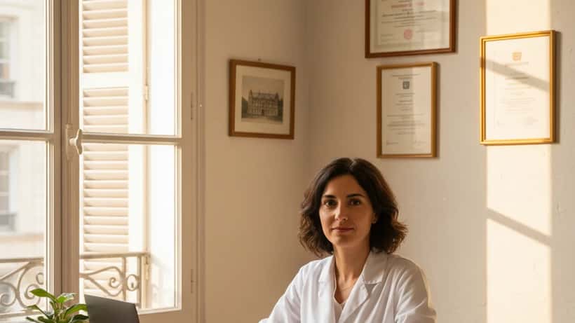 Médecin en consultation à Paris expliquant les risques de la listériose liée aux rappels de plats préparés avril 2026