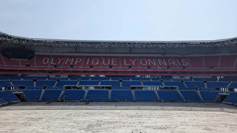 Vue intérieure du Groupama Stadium de Lyon, stade de l'Olympique Lyonnais