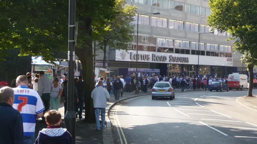 Loftus Road Stadium, home of Queens Park Rangers, during a Championship match