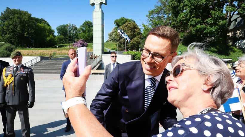 Presidentti Alexander Stubb diplomaattisessa kokouksessa