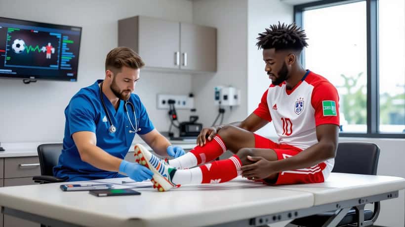 Joueur de soccer canadien en clinique de médecine du sport, Coupe du Monde 2026