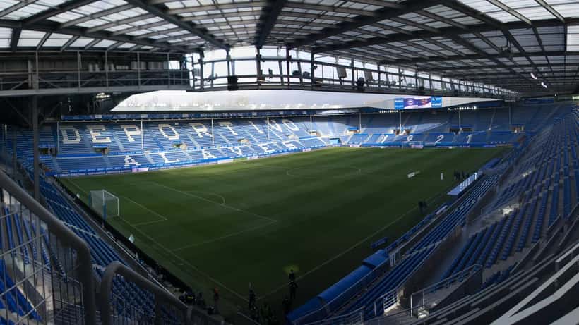 Estadio de Mendizorroza i Vitoria, hjemmebanen til Deportivo Alavés der laget slo Barcelona 1-0 i La Liga 13. mai 2026