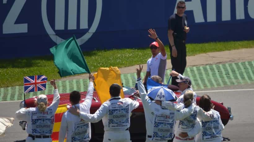 Lewis Hamilton im Formel-1-Fahrzeug beim Kanada Grand Prix