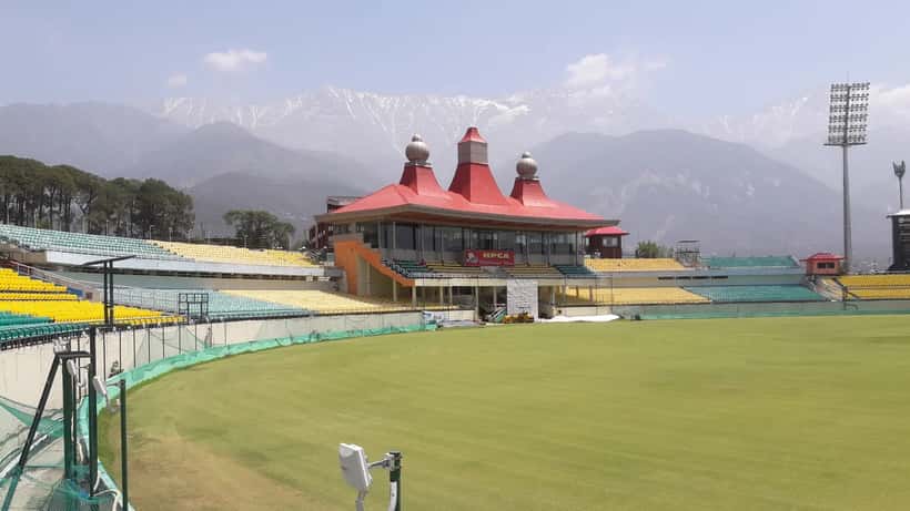 HPCA Stadium Dharamsala cricket ground nestled in the Himalayas, venue for India vs Afghanistan ODI 2026