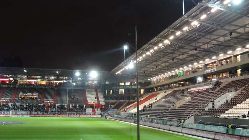 Millerntor-Stadion exterior view, home ground of FC St. Pauli in Hamburg Germany