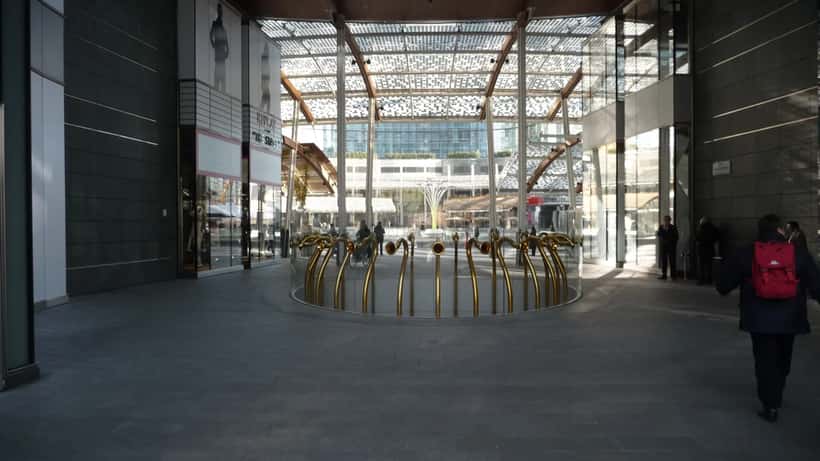 Vista aerea di Piazza Gae Aulenti e Stazione Garibaldi a Milano