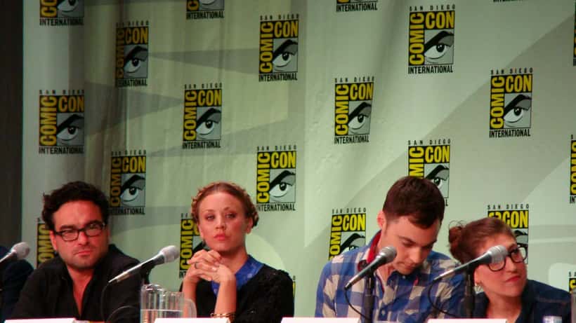 The Big Bang Theory franchise signage, predecessor to the Stuart Fails to Save the Universe HBO Max spinoff