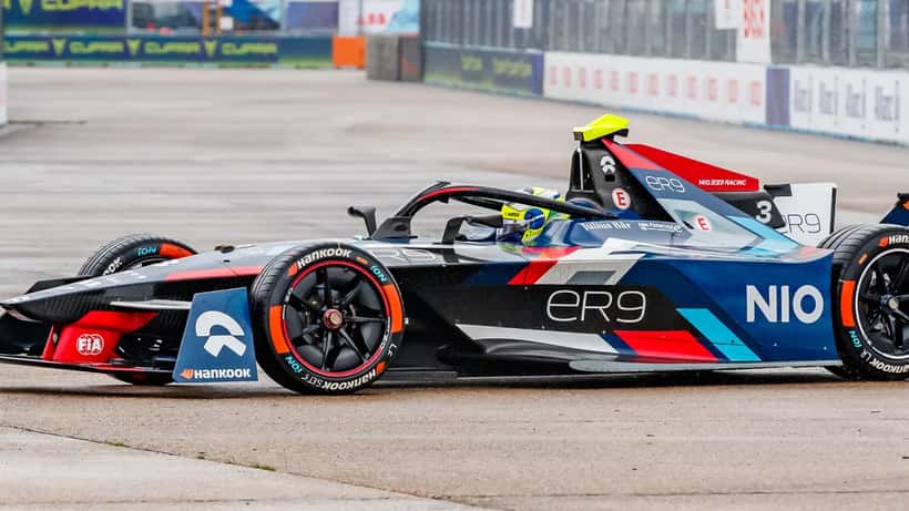 Electric racing car at Formula E World Championship, illustrating the hybrid motorsport technology reshaping Australian car servicing in 2026