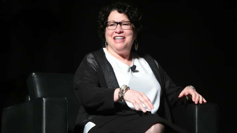 Justice Sonia Sotomayor speaking at a public event