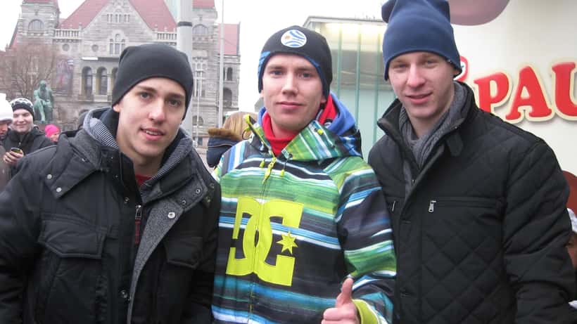 Teuvo Teräväinen ja Esa Lindell Jokerit-paidoissa