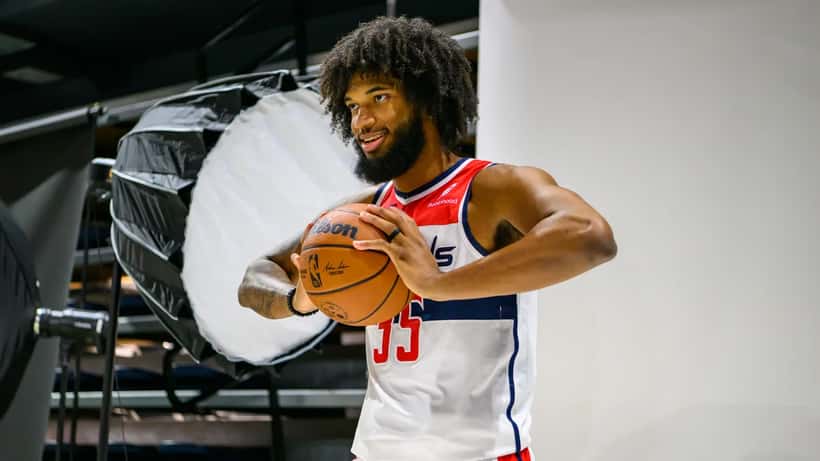 Marvin Bagley III at the 2025 Washington Wizards Media Day