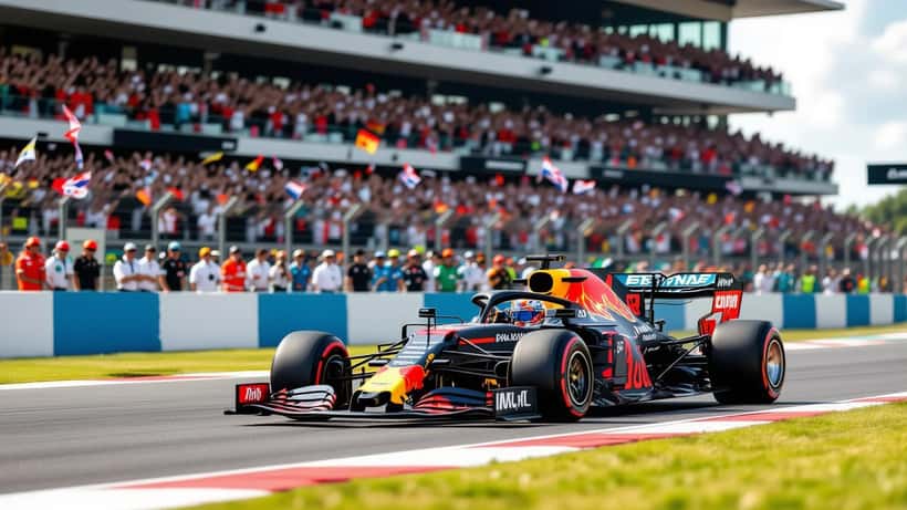 Max Verstappen in zijn Red Bull Racing Formule 1-auto tijdens het seizoen 2026