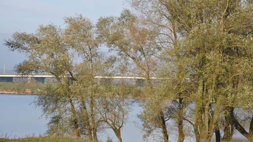 De A12-IJsselbrug bij Arnhem tijdens onderhoudswerkzaamheden