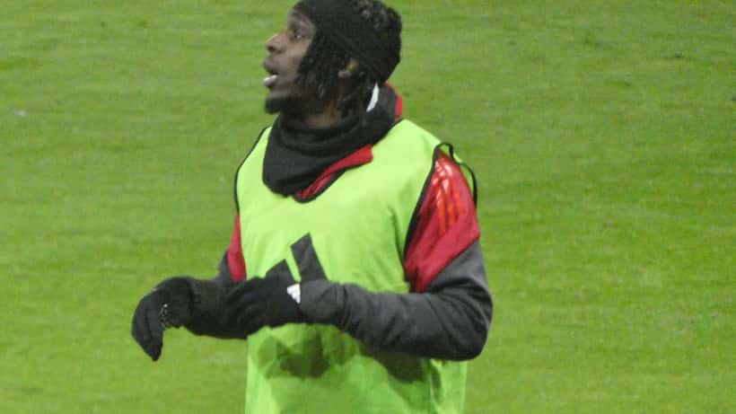 Jeremie Frimpong in oranje shirt van het Nederlands elftal