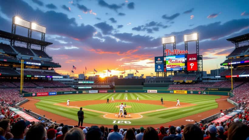 Baseball stadium scene for Phillies vs Reds 2026 MLB series preview