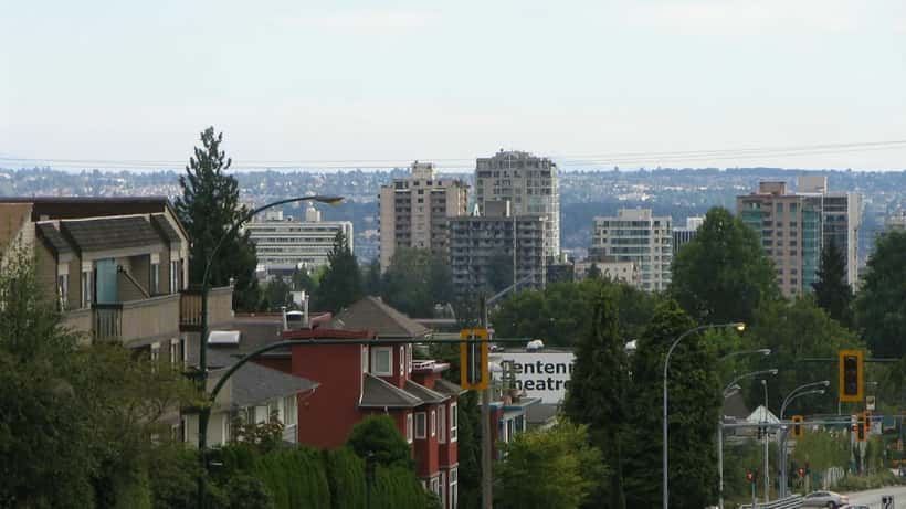 Vue de la ville de North Vancouver depuis Upper Lonsdale