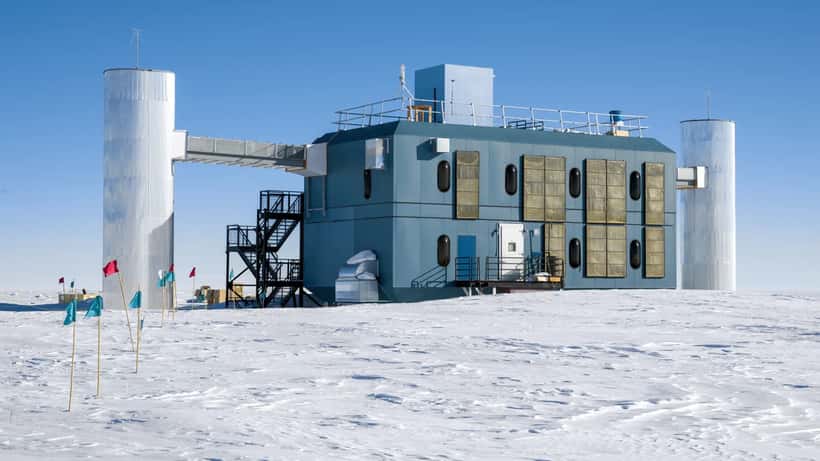 IceCube Neutrino Observatory vid Sydpolen 2023 – Francis Halzens projekt som gav honom Nobelpriset i fysik 2026