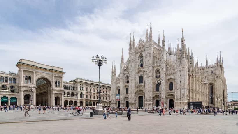 Vista della Galleria Vittorio Emanuele II a Milano, sito dell'incidente sul lavoro del 30 settembre 2026